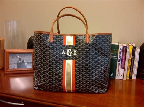 goyard crown personalization|goyard monogram bag.